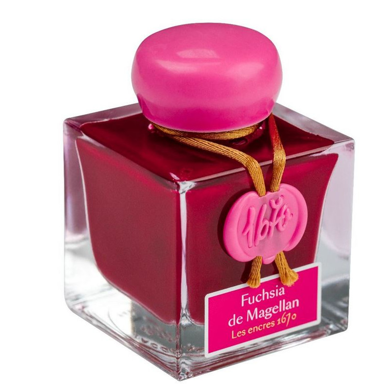 Flacon d'encre Fuchsia de Magellan 50 ml 1670 J. Herbin® Flacon d'encre Fuchsia de Magellan 50 ml 1670 J. Herbin®