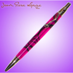 Stylo Bille Rose Filets Verts/Noirs "INDIGO" Jean Pierre Lépine®