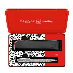 Coffret Stylo Bille et Etui Cuir Caran d'Ache® Ecridor Keith Haring