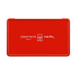 Coffret Stylo Bille et Etui Cuir Caran d'Ache® Ecridor Keith Haring