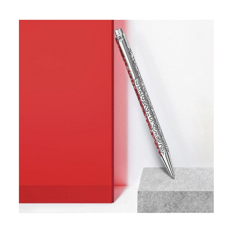 Coffret Stylo Bille et Etui Cuir Caran d'Ache® Ecridor Keith Haring