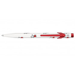 Stylo Bille Caran d'Ache® 849 KEITH HARING Blanc - Édition Spéciale