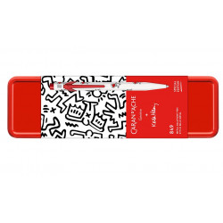 Stylo Bille Caran d'Ache® 849 KEITH HARING Blanc - Édition Spéciale