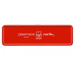 Stylo Bille Caran d'Ache® 849 KEITH HARING Blanc - Édition Spéciale