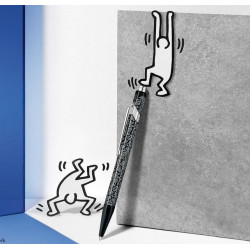 Stylo Bille Caran d'Ache® 849 KEITH HARING Noir - Édition Spéciale