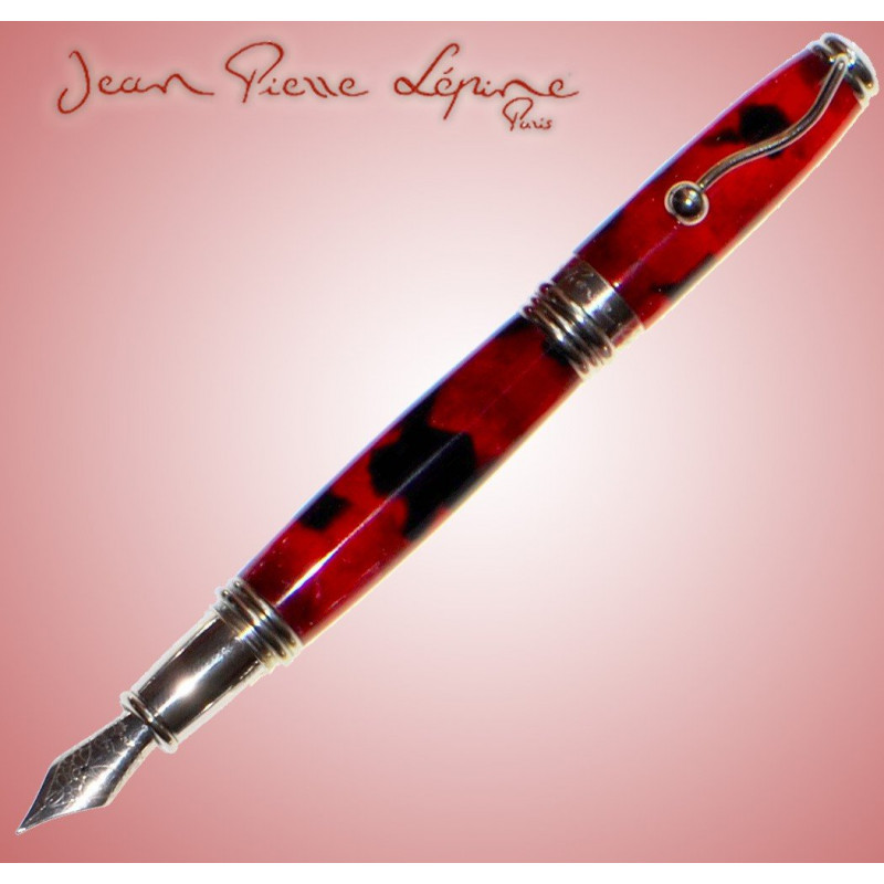 Stylo Plume Rouge & Noir "INDIGO" Jean Pierre Lépine® Stylo Plume Rouge & Noir "INDIGO" Jean Pierre Lépine®