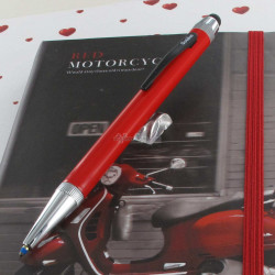 Coffret Stylo Bille & Stylus Scrikss® Rouge et son Carnet