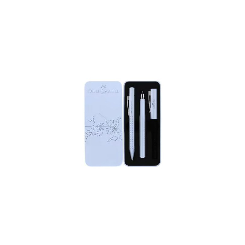 Coffret stylos Plume + Bille Faber Castell® Bleu-ciel Coffret stylos Plume + Bille Faber Castell® Bleu-ciel