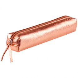 Trousse Clairefontaine Slim Cuir Irisé Cuivre