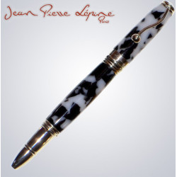 Stylo Roller Noir & Blanc "INDIGO" Jean Pierre Lépine®