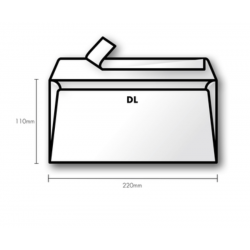 20 Enveloppes Pollen 110x220mm Adhésives Vert sauge