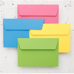 20 Enveloppes Pollen 114x162 Adhésives Rose Fuchsia