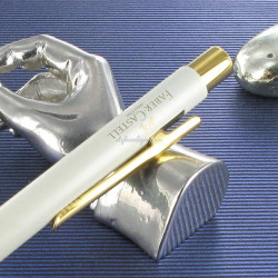 Stylo Bille Faber Castell® "NEO" Slim Marshmallow Doré