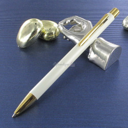 Stylo Bille Faber Castell® "NEO" Slim Marshmallow Doré