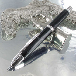 Stylo Plume (M) Capless Pilot® Noir Laqué et Rhodié