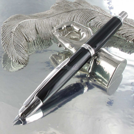 Stylo Plume (M) Capless Pilot® Noir Laqué et Rhodié