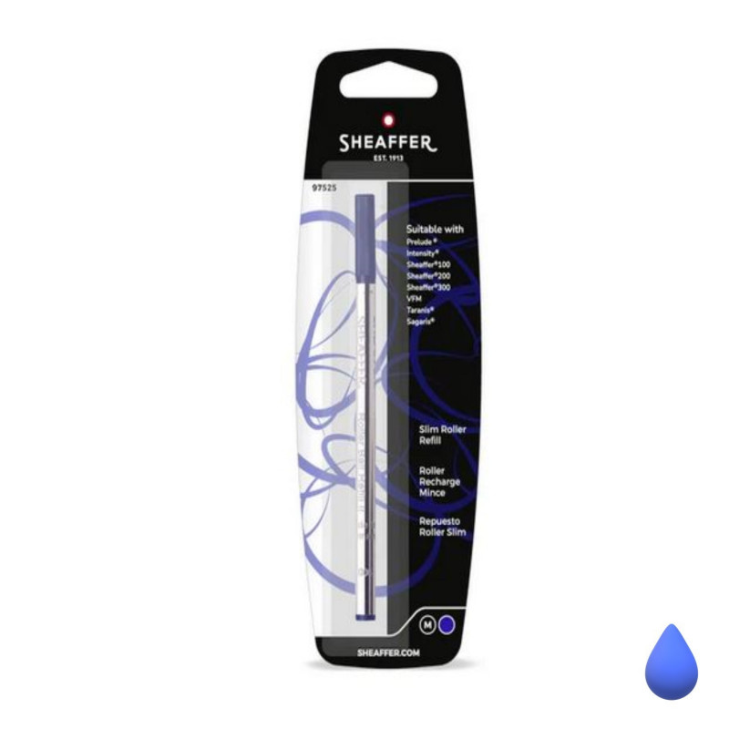Recharge Roller Bleue Moyenne SLIM RSRT Sheaffer® Recharge Roller Bleue Moyenne SLIM RSRT Sheaffer®