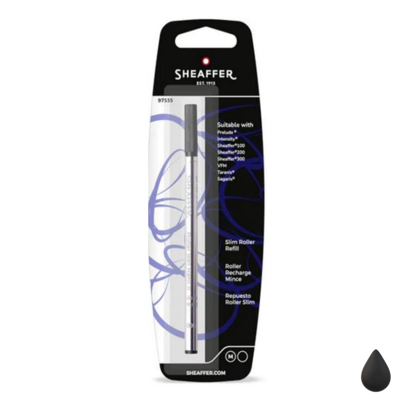 Recharge Roller Noire Moyenne SLIM RSRT Sheaffer® Recharge Roller Noire Moyenne SLIM RSRT Sheaffer®