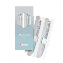 Parure Stylos Bille & Portemine 0.5mm Caran d'Ache® Série 849 Blue Lagoon- Edition limitée