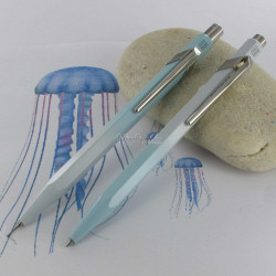 Parure Stylos Bille & Portemine 0.5mm Caran d'Ache® Série 849 Blue Lagoon- Edition limitée