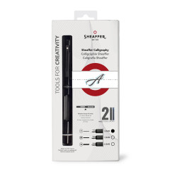 Mini Kit de Calligraphie Sheaffer® Stylo Noir Plumes Fine avec 2 cartouches