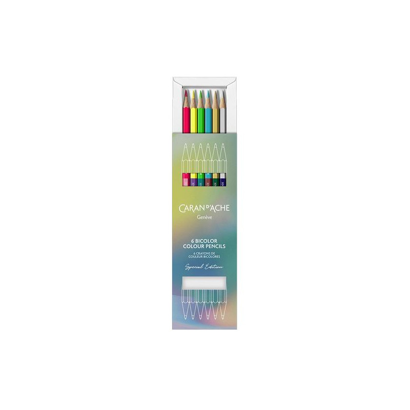 Boîte 6 Crayons BICOLOR CLAIM YOUR STYLE - Édition Spéciale