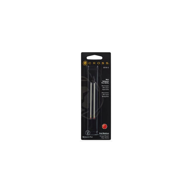 Mini Recharges de Stylos Billes Cross® Rouge (Medium) Mini Recharges de Stylos Billes Cross® Rouge (Medium)