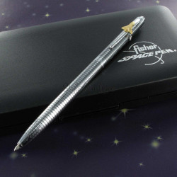 Stylo Bille Fisher Space Pen® Space 1 - Chromé Quadrillé avec Navette - 