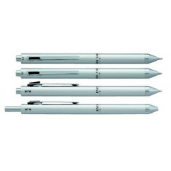 Stylo Enzo Varini Gris Clair Multi-Fonctions "4 en 1" (Bille noire,bleue,rouge et mine 0,5)