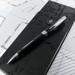Stylo Bille Vuarnet "Eagle" Laqué Noir Multi-Fonctions "2 en 1" (Bille noire et mine 0,7)