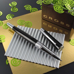 Stylo Roller Cross® Beverly Noir (convertible en bille)