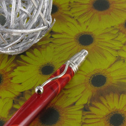Stylo Bille Rouge "Filets Orangés" "INDIGO" Jean Pierre Lépine®