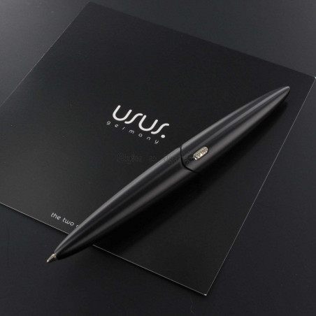 Stylo Bille Usus® "IO" en Aluminium Massif Noir