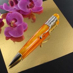Stylo Bille Orange "Le Tibétain" Jean Pierre Lépine®