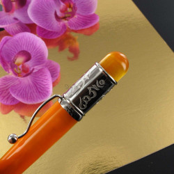 Stylo Bille Orange "Le Tibétain" Jean Pierre Lépine®
