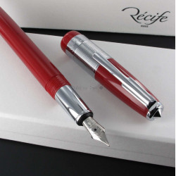 Stylo Plume Recife® Riviera Press Slim Acajou