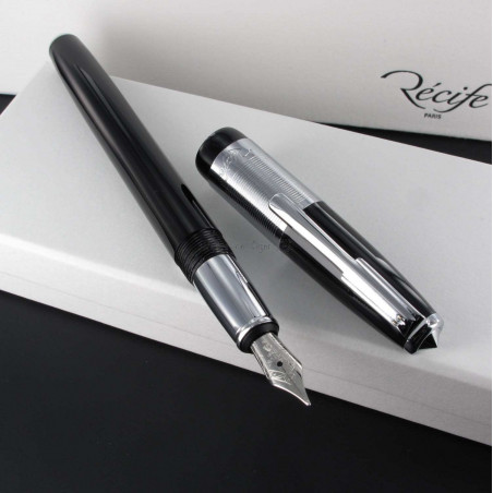 Stylo Plume Recife® Riviera Press Slim Noir