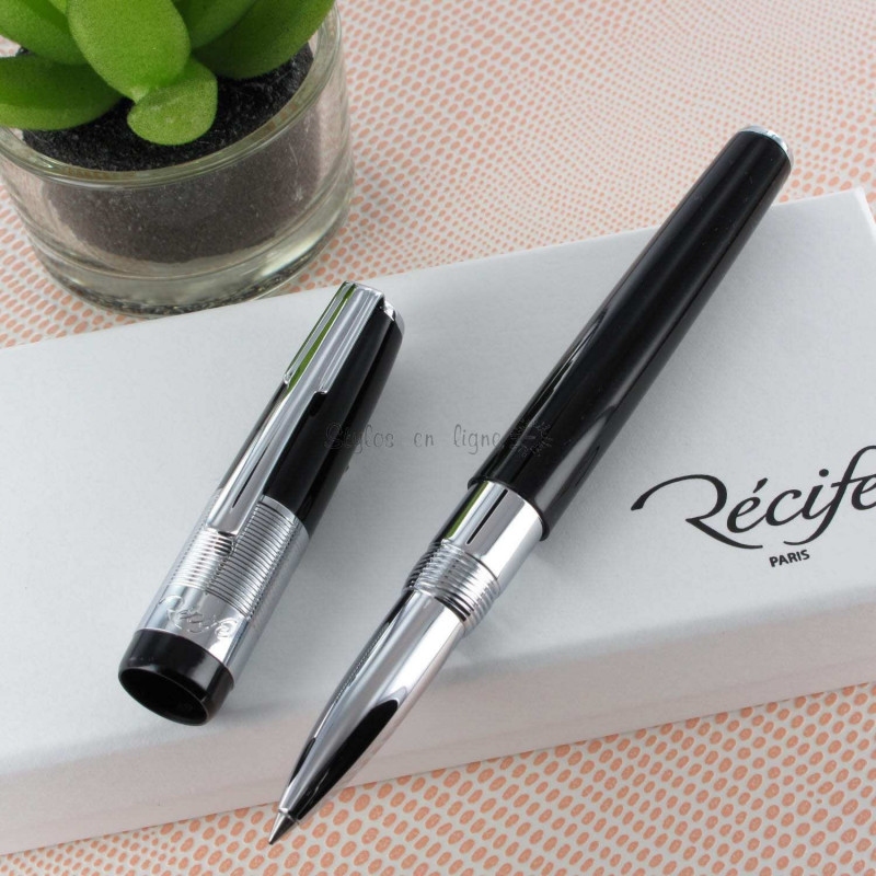 Stylo Roller Recife® Riviera Baby Press Noir Stylo Roller Recife® Riviera Baby Press Noir