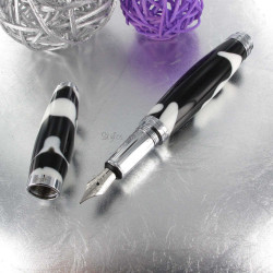 Stylo Plume Recife® Mystique Soyouz Noir Blanc