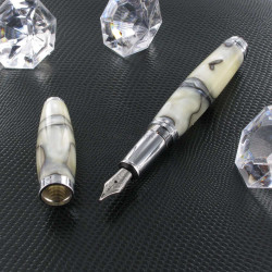 Stylo Plume Recife® Pearl Soyouz Blanc Nacré