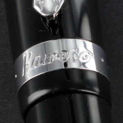 Stylo Bille Kaweco® Student Noir Attributs Laiton Chromé