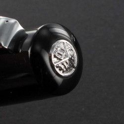 Stylo Roller Kaweco® Student Noir Attributs Laiton Chromé à cartouches d'encre