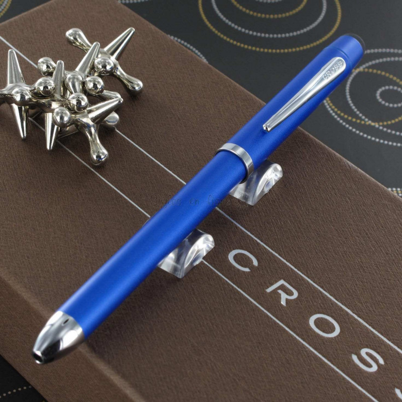 Stylo Multifonctions Cross® Tech3+ Bleu Métal Stylo Multifonctions Cross® Tech3+ Bleu Métal